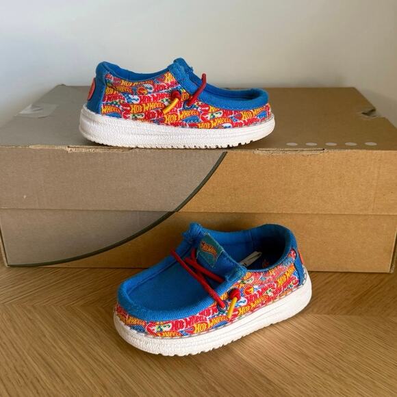 Hey Dude Other - Hey Dude Toddler Wally Funk Mono “Hot Wheels’”Toddler Kid Shoes - SZ 6 C